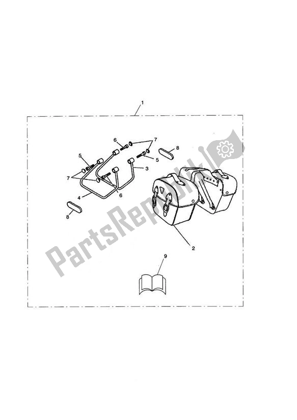 All parts for the Saddlebag, Large, Kit of the Triumph America Carburettor 790 2002 - 2007